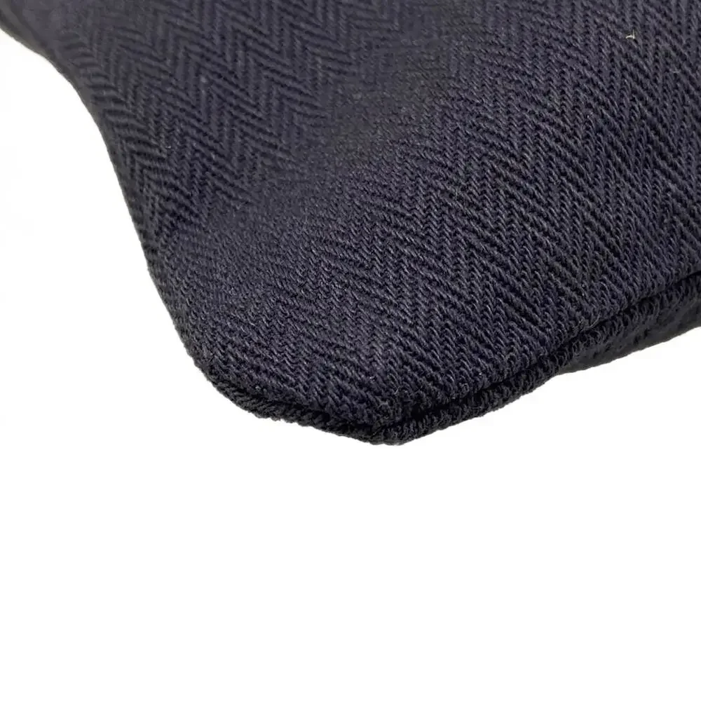 Hermès Aline MM Shoulder Bag H068487CKAC Blue Indigo Gold Toile chevron Veau